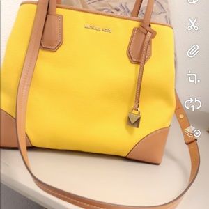 Yellow Michael Kors purse
